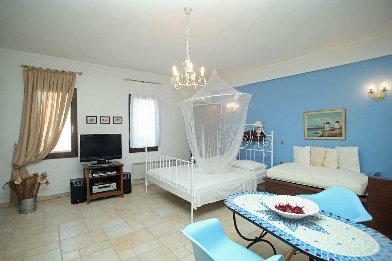 Beautiful Studio in traditional Afytos Halkidiki-UVC sterilized Dış mekan fotoğraf