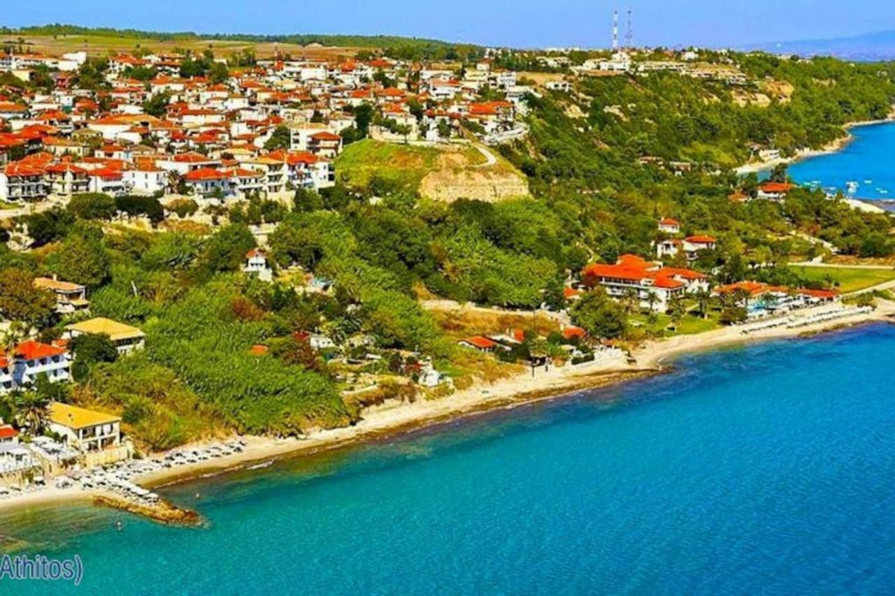 Beautiful Studio in traditional Afytos Halkidiki-UVC sterilized Dış mekan fotoğraf
