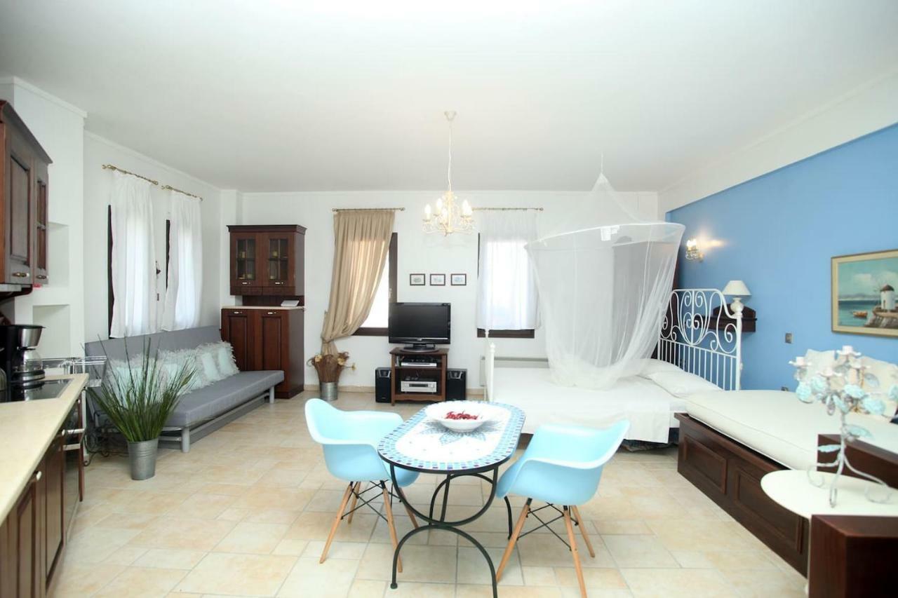 Beautiful Studio in traditional Afytos Halkidiki-UVC sterilized Dış mekan fotoğraf